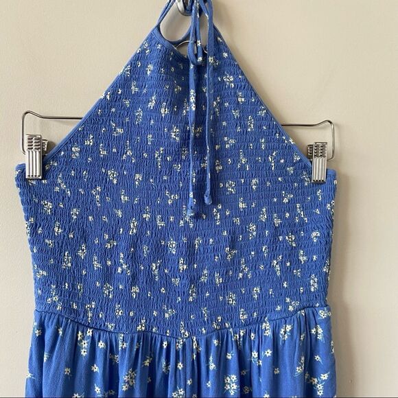 American Eagle-Floral Dainty Printed Halter Jumpsuit (Size:Medium) - Picture 5 of 11